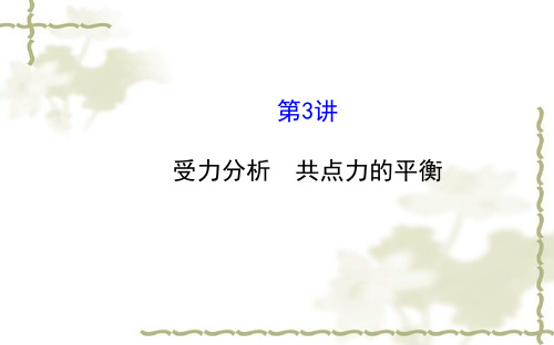 高考物理一轮复习《受力分析、共点力的平衡》ppt课件