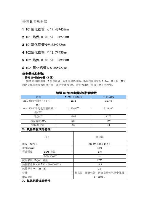 R型热电偶