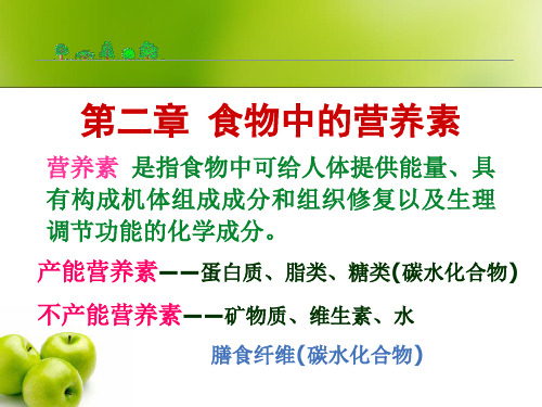 1.2第二章三大产能营养素糖和脂肪
