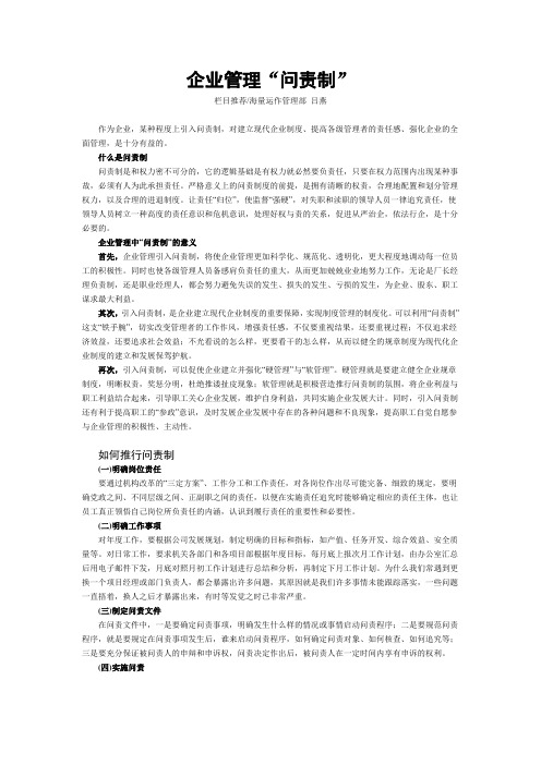 问责制