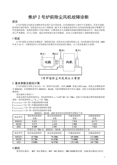 风机故障诊断案例二