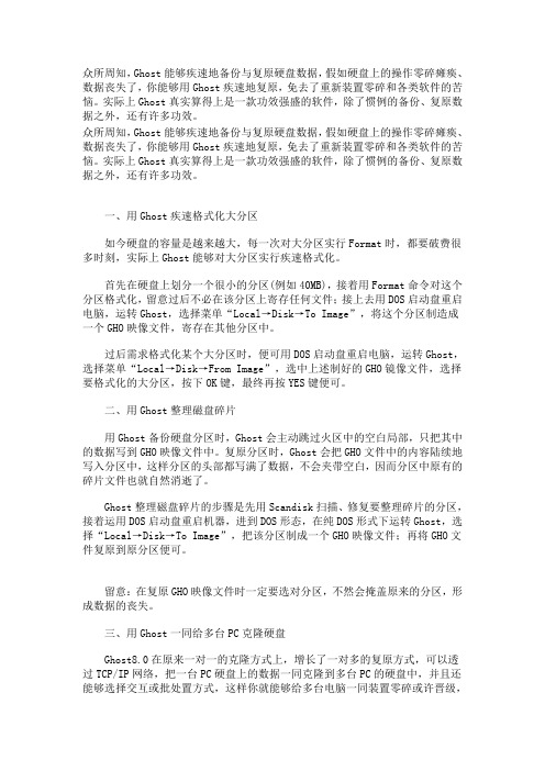 Ghost应用技巧