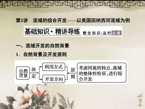 大一轮复习课件：3-3-2流域的综合开发以美国田纳西河流域为例