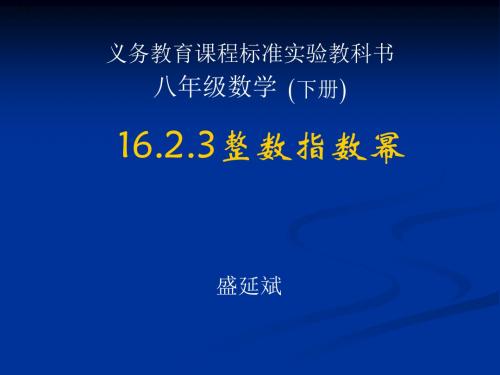 整数指数幂2(教学课件2019)