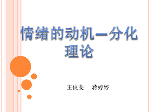 情绪的动机——分化理论
