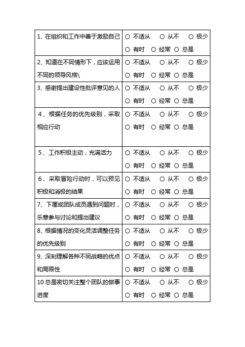 360度问卷
