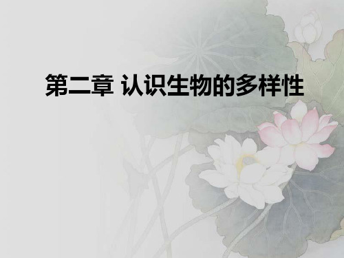 《认识生物的多样性》2-人教版八年级生物上册PPT课件