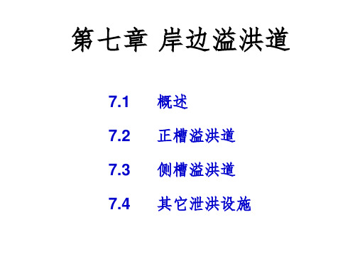g岸边溢洪道ppt课件