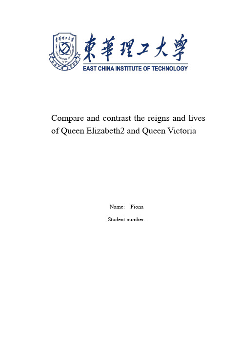 Compare and contrast the reigns and lives of Queen Elizabeth2 and Queen Victoria