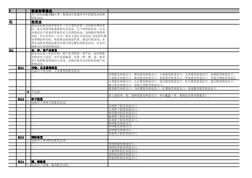 国民经济行业分类注释(2011版)