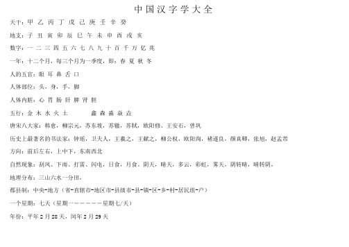 中国文字学大全
