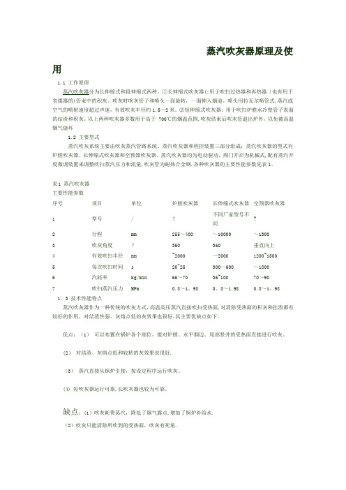 蒸汽吹灰器原理及使用