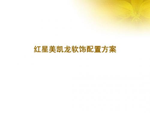 红星美凯龙软饰配置方案精简版
