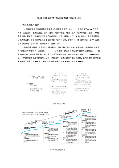 华能集团管控案例研究详解