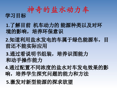 开放科学实践课程---神奇的盐水动力车