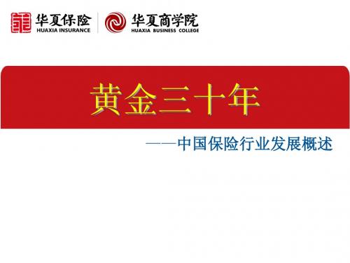 02黄金三十年中国保险业发展概述 (3)