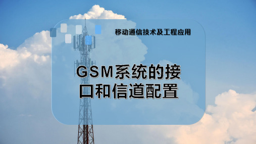 GSM系统的接口和信道配置