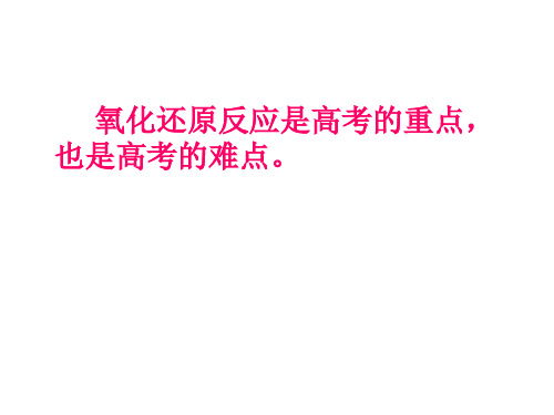 氧化还原反应方程式的书写