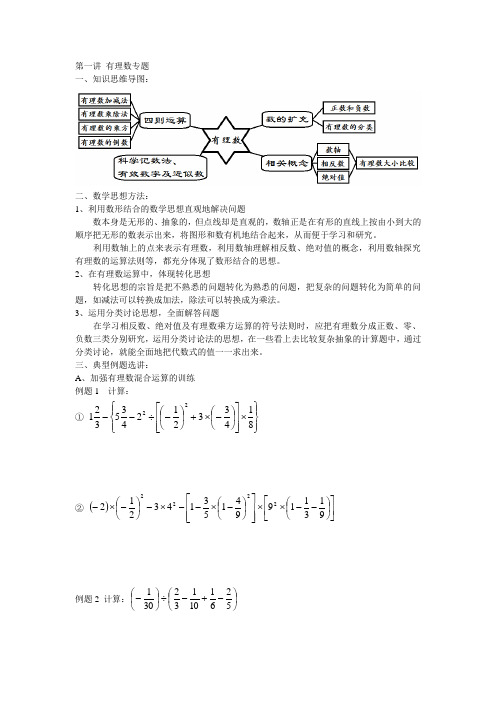 第一讲 有理数专题