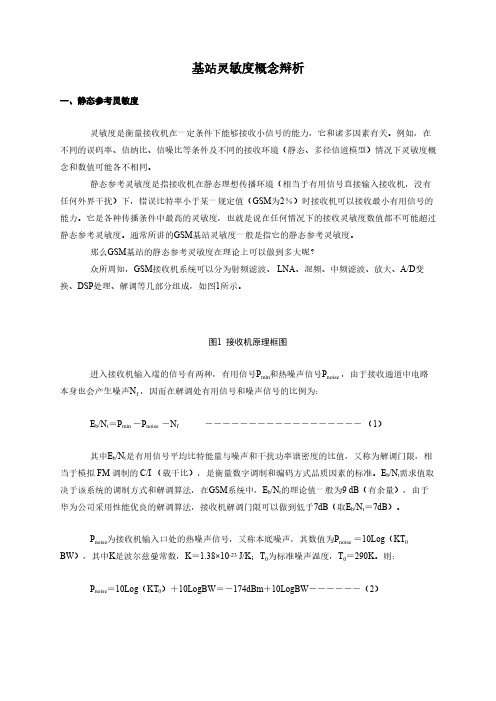 基站灵敏度概念辩析