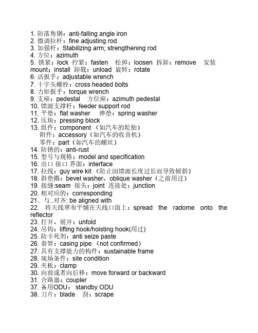 天线英语
