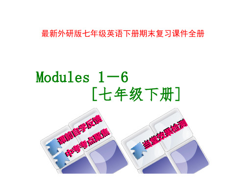 外研版七年级英语下册期末复习课件全册