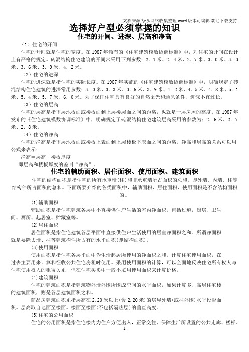 选择好户型必须掌握的知识