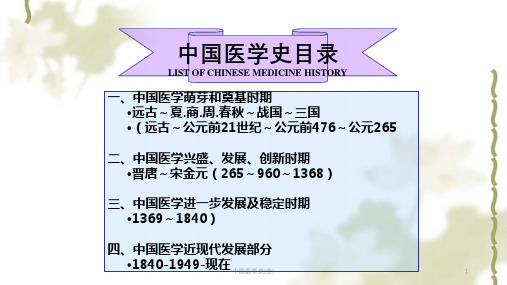中国医学史(全)ppt课件