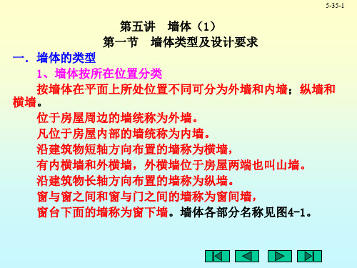 05讲-墙体类型及设计要求