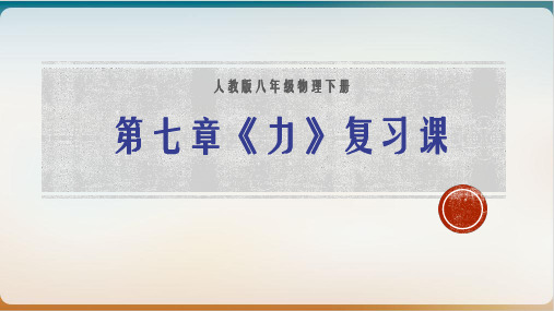 人教版八年级物理下册力复习课示范课件
