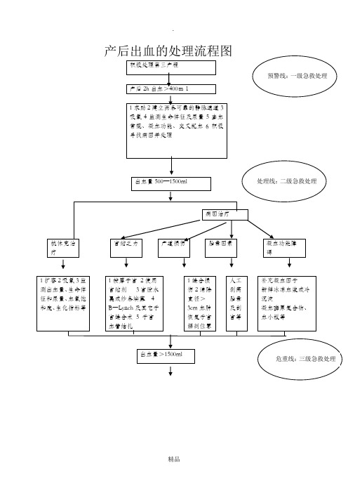 产后出血的处理流程图