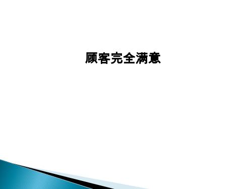 顾客完全满意 TCS