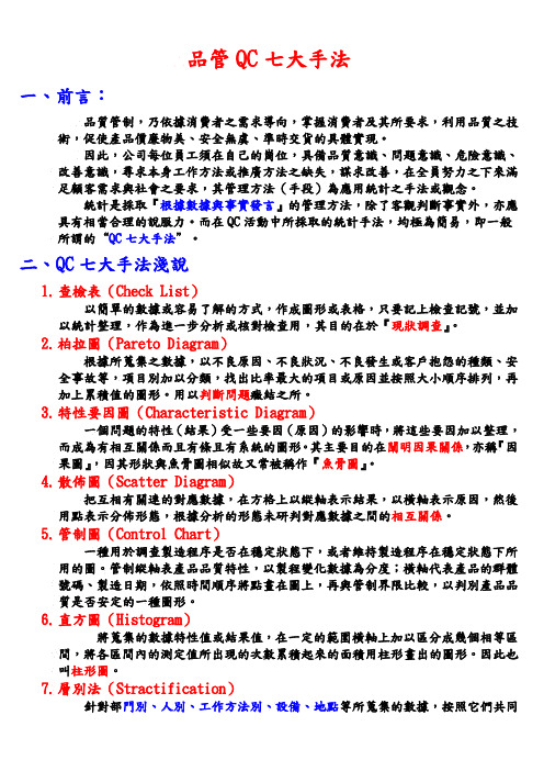 品管QC七大手法
