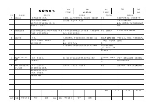 终检作业指导书
