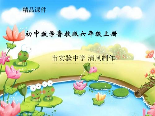 初中数学鲁教版六年级上册《4.1 等式与方程》第二课时——课件