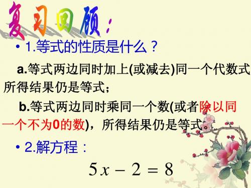 5.2.1移项解一元一次方程
