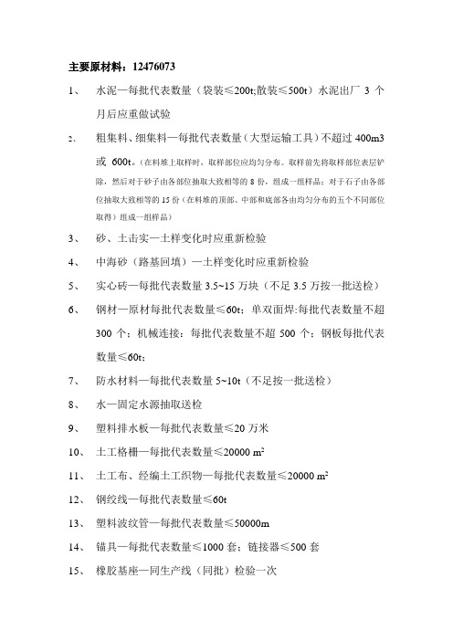 送检计划