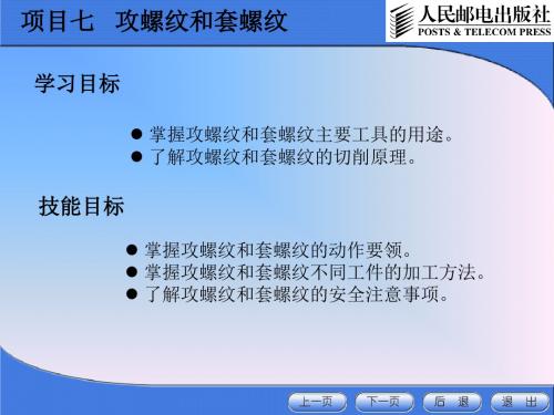 攻螺纹和套螺纹