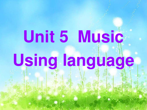 新人教版必修二Unit5-Using-language课件(共25张PPT)