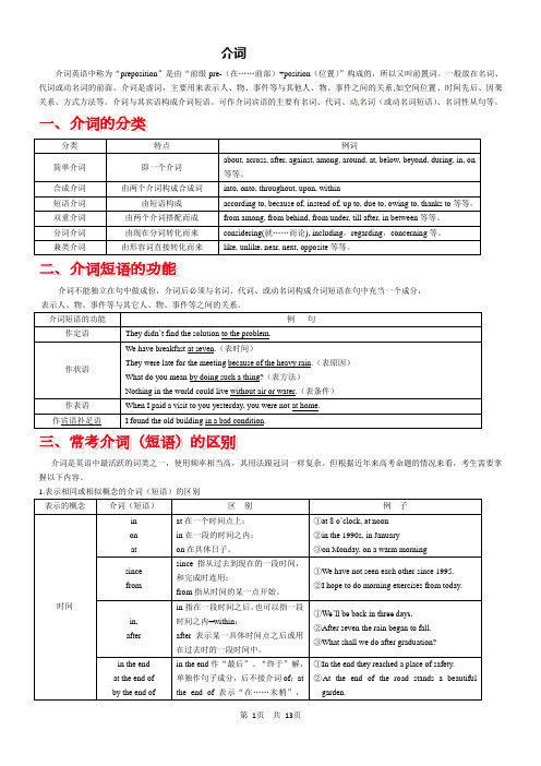 介词和介词短语课件资料