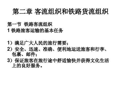 铁路客流组织