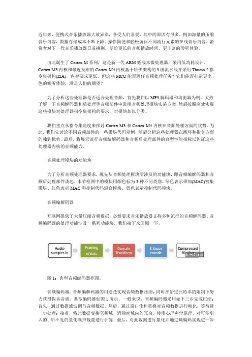 浅谈ARM Cortex-M的音频性能