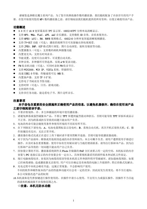 B30说明书