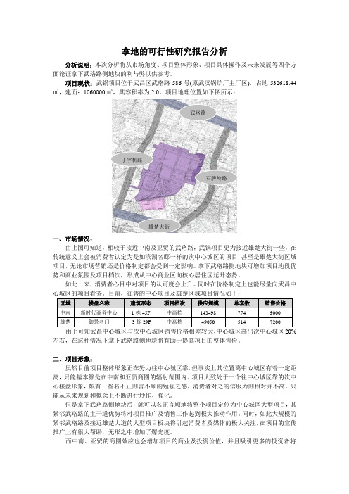 拿地的可行性研究报告分析