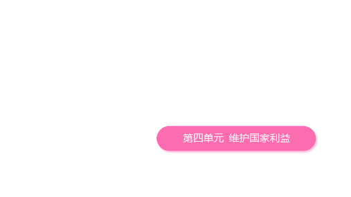 八年级上册+第四单元+维护国家利益+课件-+2025年中考道德与法治一轮复习
