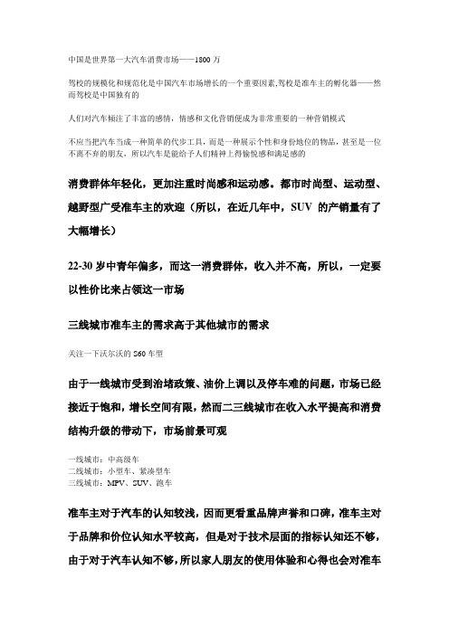 汽车行业市场分析