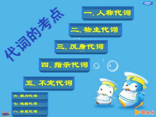 2011届中考英语代词复习