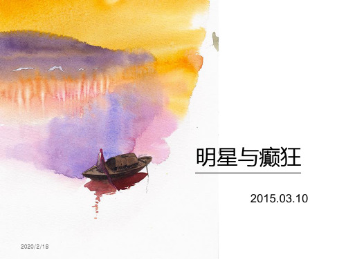 (完整版)明星与癫狂PPT