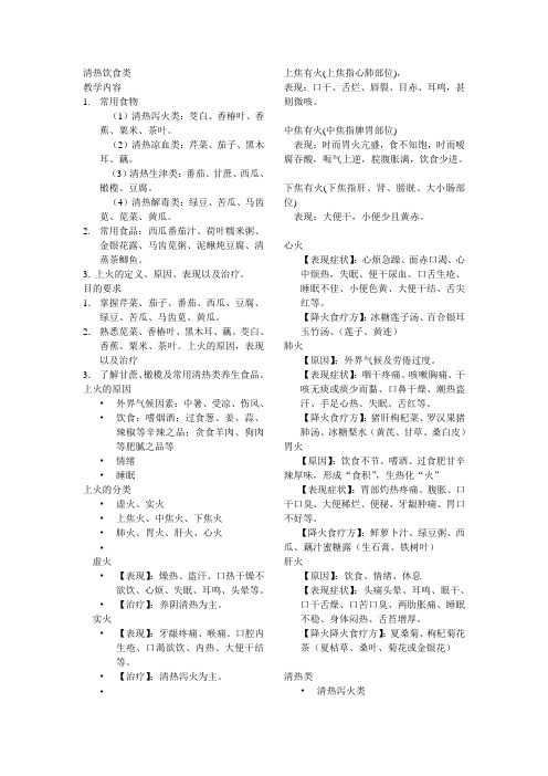 清热饮食类
