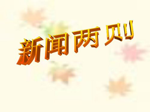 《新闻两则》PPT5  图文